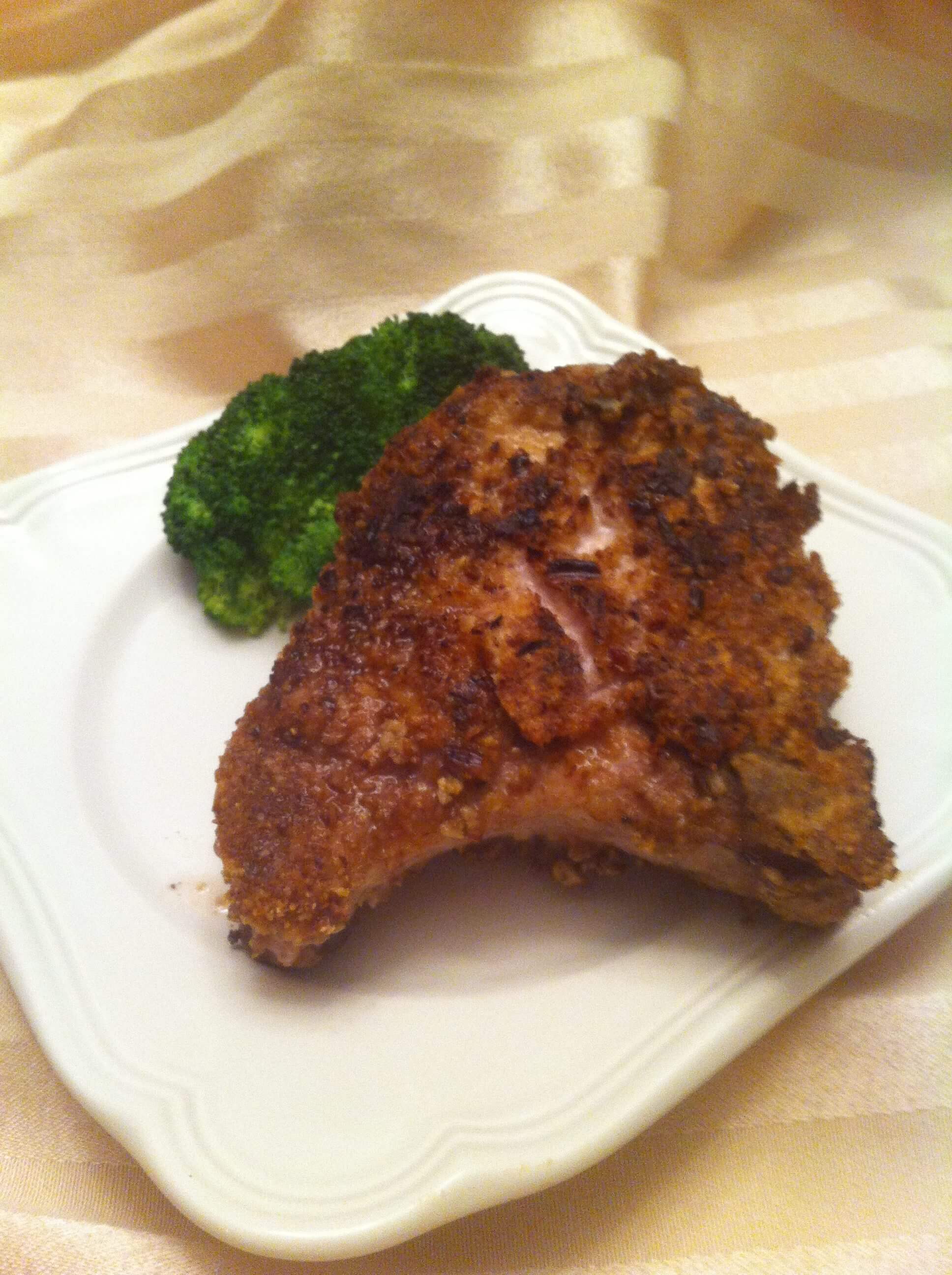 PECAN CRUSTED PORK CHOPS – November 21 –  National Georgia Pecan Month