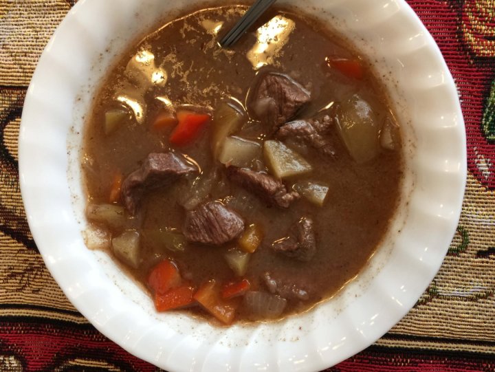 NINTH DAY OF CHRISTMAS – Pink Lady Apple And Beef Stew – January 2 – 9 Ladies Dancing