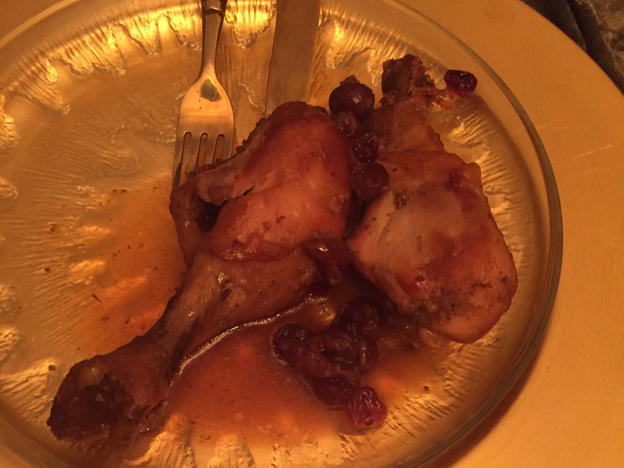 TWELFTH DAY OF CHRISTMAS – Slow Cooker Honey Cranberry Drumsticks – January 5 – Twelve Drummers Drumming