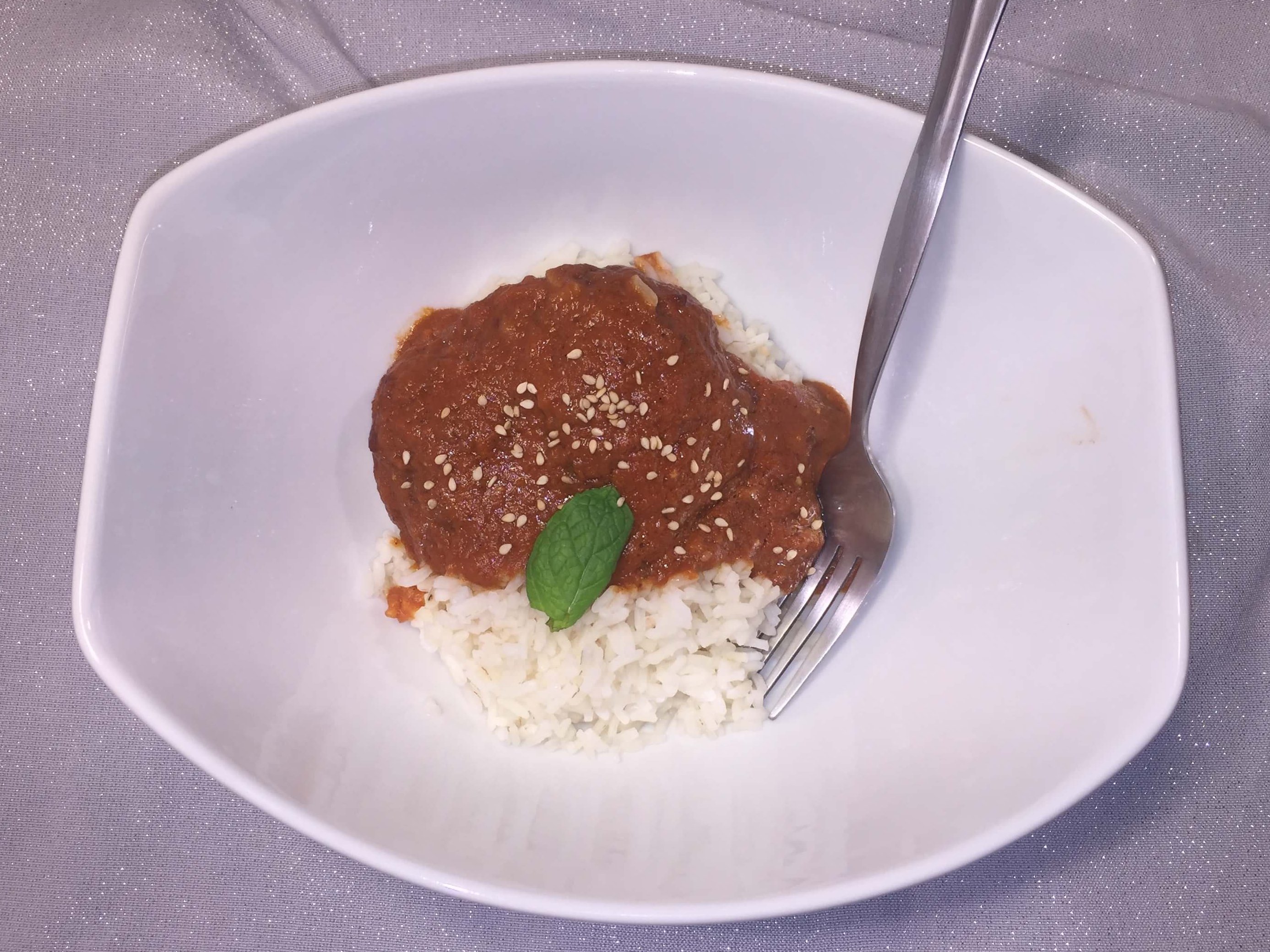 SLOW-COOKER CHICKEN MOLE WITH MINT RICE – February 19 – National Chocolate Mint Day