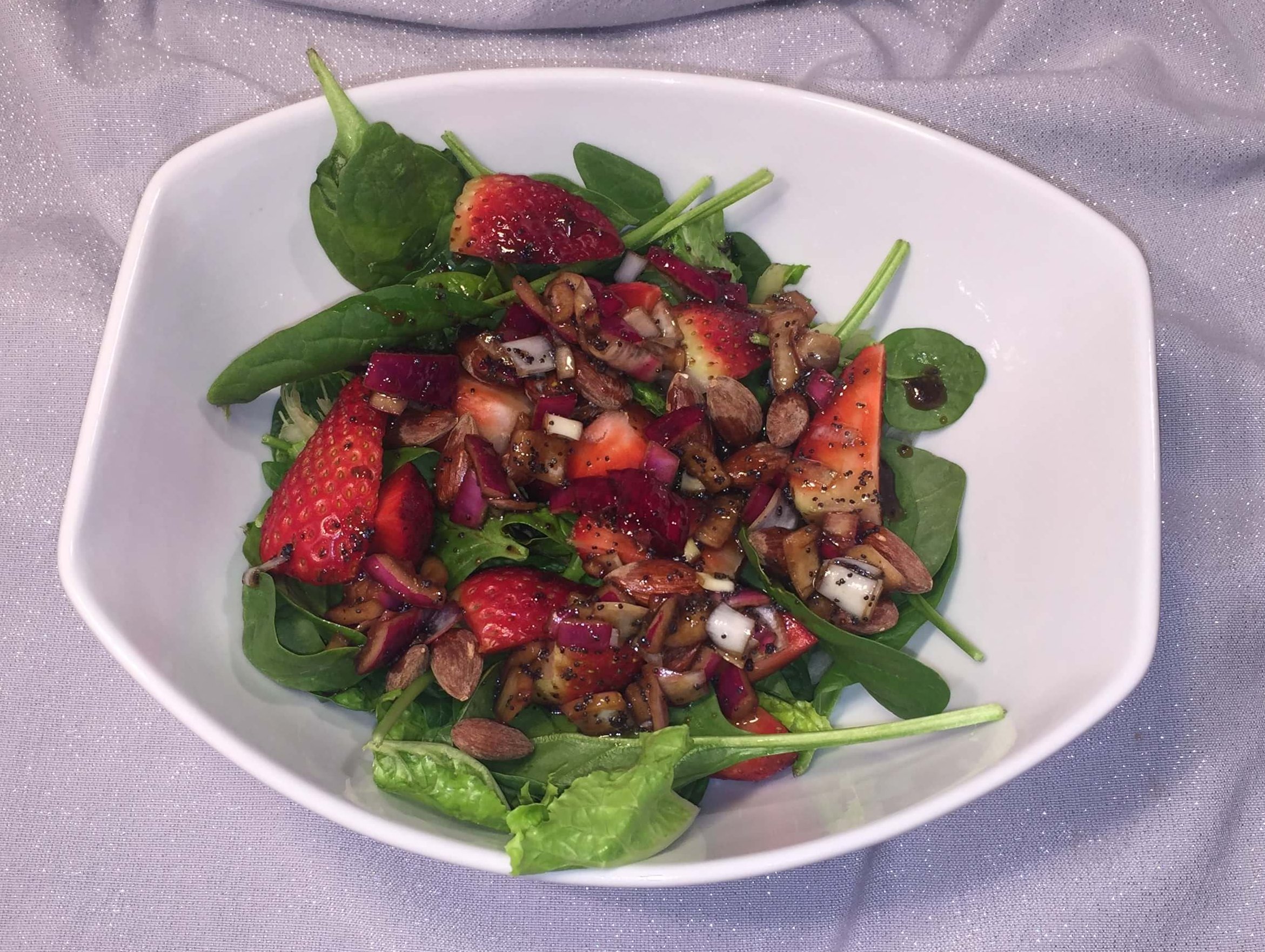 SPINACH AND STRAWBERRY SALAD – February 27 – National Strawberry Day